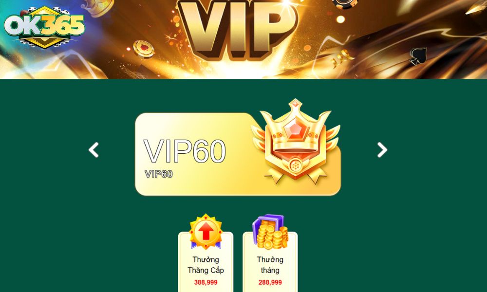 Cấp VIP cao nhất của OK365