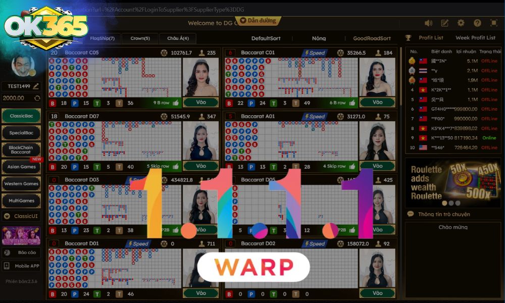 WARP 1.1.1.1 - Phần mềm VPN chơi OK365 được khuyên dùng